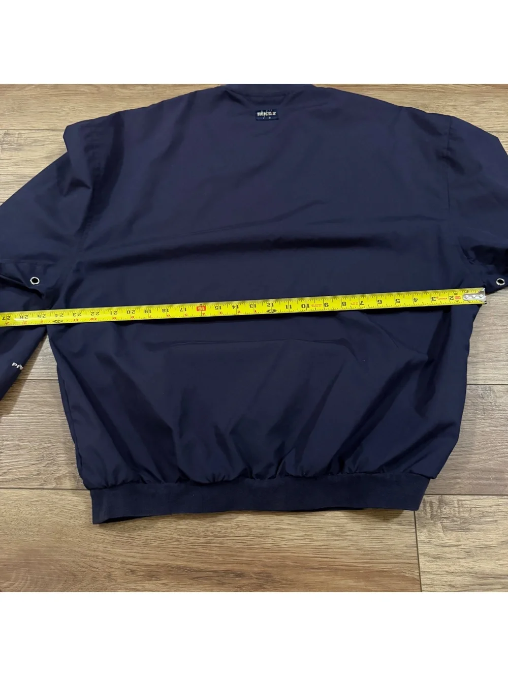 Vtg 90s Pivot Rules Golf Windbreaker Jacket Navy Blue L